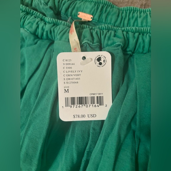 Free People To The Sky Parachute Pants In Lively Ivy - Picture 8 of 14